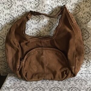 GAP Tan Suede Hobo Bag